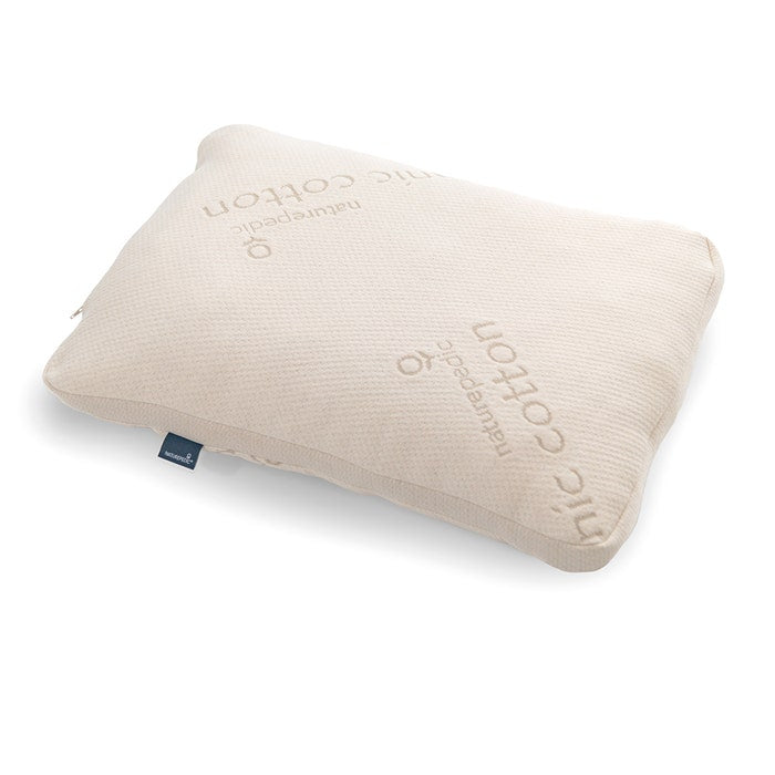 Top view Naturepedic Organic Adjustable Shredded Latex Pillow