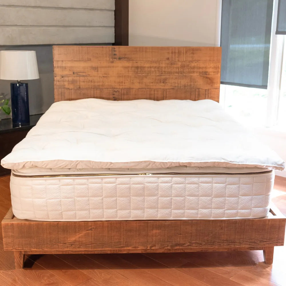 Bedroom view Naturepedic Wooly 3" Organic Mattress Topper
